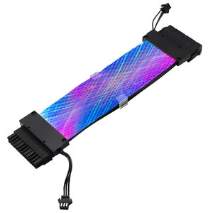 24Pin RGB Desktop Extension Cable for <b>Computer</b> PSU & <b>Motherboard</b> Plastic Power With Connector in Stock Rgb Pc Cables - Product Image 1