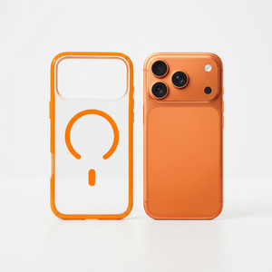 Coques de téléphone portable magnétiques transparentes orange personnalisées, étanches et antichoc, pour <span class=keywords><strong>iPhone</strong></span> 17 16 15 14 13 <span class=keywords><strong>12</strong></span> Pro Max – Vente en gros - Product Image 1