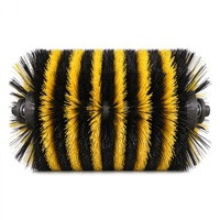 Brosse à neige industrielle à rouleaux, taille personnalisée, poils en nylon, brosse rotative pour le déneigement des autoroutes