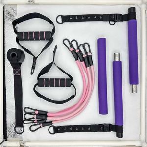 3 Section Resistance <b>Band</b> Fitness Bar Tension Rope <b>Workout</b> Equipment Pilates Bar Set Home Pilates Essentials Kit for Home Gym - Product Image 2