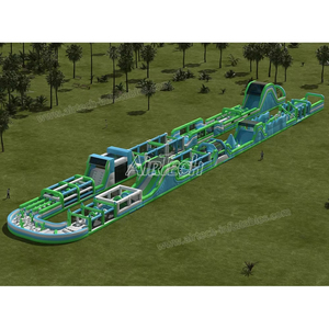 China <strong>Suppliers</strong> 150m Long Blow up <strong>Obstacle</strong> Races extreme Rush <strong>Large</strong> Bouncy <strong>Obstacle</strong> <strong>Course</strong> Ninja Inflatable <strong>Obstacle</strong> <strong>Course</strong> - Product Image 1