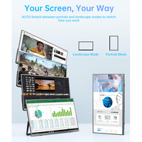 Monitor Portátil Externo Eimio con Resolución 2.5K, Pantalla Inalámbrica de Diseño, Batería Integrada para Modelado, Panel IPS, Plug and Play, OEM
