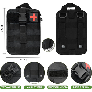 Trousse de premiers soins tactique portable pour situations d'urgence en plein air, 49 en 1, équipement de <span class=keywords><strong>camping</strong></span>, kit de survie - Product Image 5