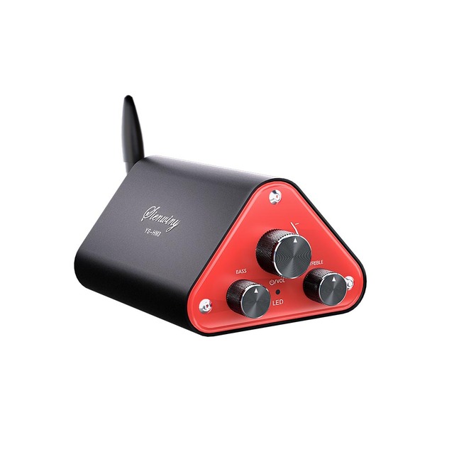 YS-HM3 TPA116D2 5.4 Stereo Amplifier Receiver Class D Mini HiFi Integrated Amp for Home Speakers 50W*2 Treble Bass
