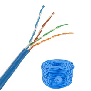 Kabel Lan tahan air 305m 0.51 cu cat 6 UTP FTP Cat6a cat5e cat7 kabel komunikasi jaringan