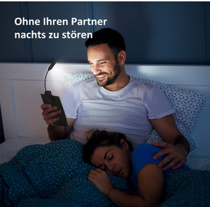 Có thể sạc lại Dimmable USB đọc đọc ánh sáng đèn linh hoạt Clip <span class=keywords><strong>Led</strong></span> ánh sáng cuốn sách để đọc trên giường - Product Image 5