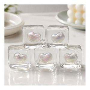 High Quality LED Cube Heart Squeeze Toy Flashing <b>Squishy</b> Ball Stress Relief Fidget Sensory Gift Wholesale Stock - Product Image 4
