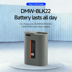 แบตเตอรี่กล้อง DMWBLK22 รุ่นอัปเกรด ความจุ 2600mAh พร้อมระบบชาร์จเร็วแบบ Type C และการถอดรหัสแบบเต็มรูปแบบ สำหรับกล้อง <span class=keywords><strong>Panasonic</strong></span> S5 S5M2 S9 - Product Image 1