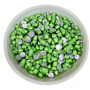 Green Tea Pod Capsule Single Serve Coffee Compatible Reusable Metal <b>Cup</b> Green Color - Product Image 3