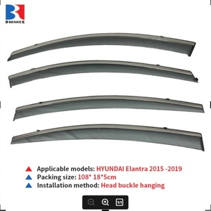 Pare-soleil latéraux pour fenêtres de voiture, déflecteurs de vent pour portières de voiture, accessoires extérieurs pour HYUNDAI Elantra 2015-2019 - Product Image 2