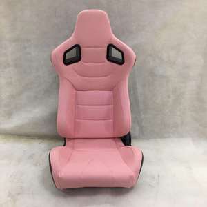 Sedile Auto Universale Regolabile in PVC <span class=keywords><strong>Beige</strong></span> per Auto Sportive e da Corsa - Product Image 6