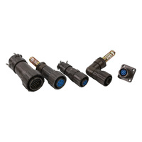 Connecteur de câble métallique à 4 broches série Q/FQ Longli, fiche d'aviation circulaire étanche IP67/IP69, contact en laiton plaqué argent