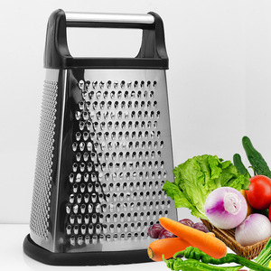 Coupe-légumes de cuisine tridimensionnel professionnel en acier inoxydable avec <span class=keywords><strong>4</strong></span> <span class=keywords><strong>côtés</strong></span> et outil de déchiquetage de fruits - Product Image 2