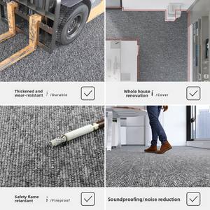 <span class=keywords><strong>Tapis</strong></span> de sol commercial tissé <span class=keywords><strong>à</strong></span> la machine, résistant <span class=keywords><strong>à</strong></span> la saleté, facile <span class=keywords><strong>à</strong></span> nettoyer, couverture de grande surface, insonorisation, <span class=keywords><strong>tapis</strong></span> pour salles de billard - Product Image 4