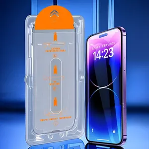 Пыленепроницаемый набор 9H 2.5D для легкой установки с защитой от царапин, аппликатор для Iphone 12 13 14 15 Pro Max Plus Galaxy S24 Plus Ultra