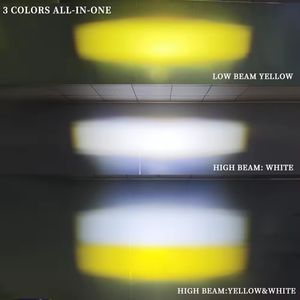 Luz de conducción LED U40 de dos <span class=keywords><strong>colores</strong></span> para coche, motocicleta, camión, Jeep Wrangler, todoterreno, 12V, 24V, lámpara antiniebla LED de alta potencia de 40W para rejilla - Product Image 4