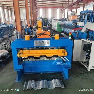 Venta directa de fábrica de alta precisión completamente automática 1025 Metal Steel Decking Floor Roll Forming Machine para Dominica - Product Image 2