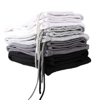 Pantalon de sport léger à cordon de serrage taille mi-haute pour homme HG3Q22 – Coupe droite décontractée en molleton pour l'été