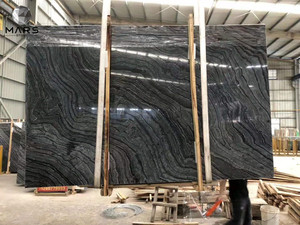 Piedra de la Selva Negra de China, Losa de Mármol Popular con Vetas de Madera <span class=keywords><strong>Antigua</strong></span>, Pulida - Product Image 6