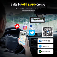 Caméra embarquée 3,2 pouces Ultra HD 4K+2k, double caméra avant et arrière, prise en charge d'ADAS, WIFI, GPS et contrôle par application, prise en charge de l'enregistrement en accéléré
