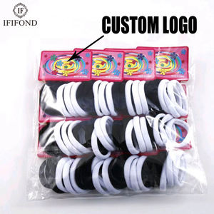 IFOND Juego de Coleteros Elásticos de Nailon Coloridos de 5 cm, Ecológicos y Modernos, con Tarjeta Personalizable para Hombres y Mujeres, para Uso Diario - Product Image 1