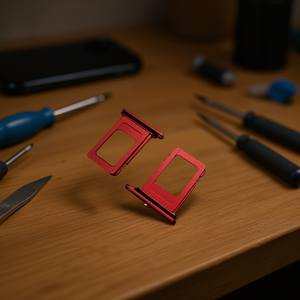 Bandeja roja para tarjeta SIM para iPhone 14 Plus, pieza de repuesto - Product Image 3