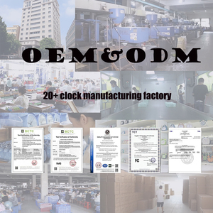 Oem/ODM đồng hồ giá rẻ Quà Tặng cổ điển tròn vuông nhỏ Pin hoạt động không đánh dấu cạnh giường ngủ đồng hồ báo thức - Product Image 6