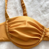 2023 nouvelles femmes or imprimé maillot de bain Sexy Micro Push-up Bikini taille haute string brésilien vêtements de plage maillot de bain licou soutien-gorge
