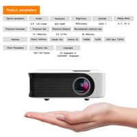 Nouveaux mini-projecteurs A30, projecteur vidéo LED intelligent pour cinéma maison portable, projecteur laser Smart TV, 4K, films via port HD