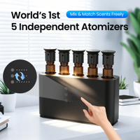 Diffuseur d'arômes WIFI sans eau de luxe, plusieurs bouteilles d'huiles essentielles, diffuseur de parfum électrique de table, télécommande, maison, hôtel