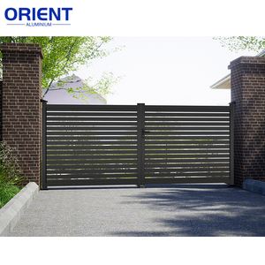 <span class=keywords><strong>Portail</strong></span> <span class=keywords><strong>coulissant</strong></span> en <span class=keywords><strong>aluminium</strong></span> de haute qualité de 4 m pour allée de maison, cour et jardin - Écologique et anti-rongeurs - Product Image 2