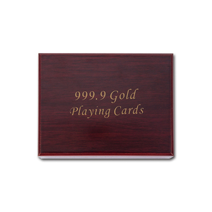 Jeu de cartes à jouer, modèle européen, plaqué <span class=keywords><strong>or</strong></span> 24k, Full Poker, boîte en bois, automobile - Product Image 2