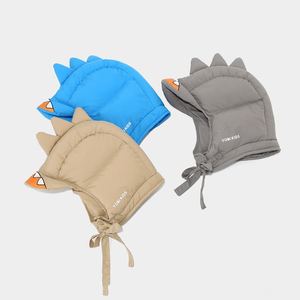 Chapeau d'hiver pour enfants dinosaure écharpe masque <span class=keywords><strong>cagoule</strong></span> thermique <span class=keywords><strong>polaire</strong></span> doublé oreille rabat chapeau coupe-vent temps froid crâne casquette pour tout-petits garçons - Product Image 3