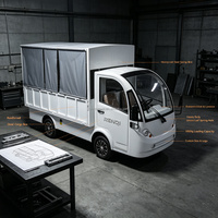 Nouvelle solution de manutention de matériaux pour entrepôt, camion léger électrique moderne à rideaux latéraux, automatique 4x2, robuste
