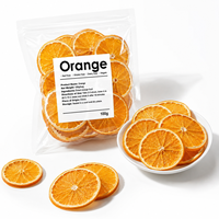 HBEUNDAS Groothandel FD Bulk Gedroogde Sinaasappelschijfjes 500g voor Cocktails & Fruitthee Zonder Toegevoegde Suiker |   Ideaal voor OEM & groothandel