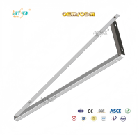 Support en acier pour panneaux solaires L40x40, structure de montage photovoltaïque, kit de rails triangulaires pour toit, fixation au sol pour toit métallique plat, ArtSign OEM