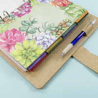 Wdhbsci — planificateur de luxe A5 & A6, Agenda 6 anneaux, feuilles mobiles, planificateur de mariage, Agenda