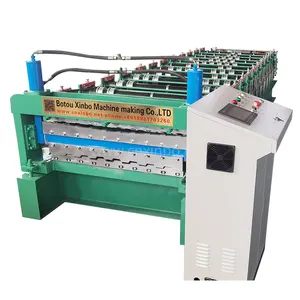 Double Roof and Wall Panels Roll Forming Machine IBR Tile Metal Structure Construction Steel