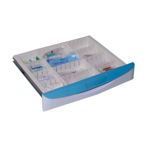 4 서랍이있는 저렴한 병원 모바일 <span class=keywords><strong>ABS</strong></span> 플라스틱 의료 응급 소생 트롤리 충돌 카트 - Product Image 6