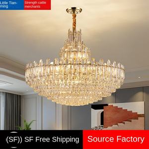 Lámpara de Araña de Cristal LED de Diseño Nórdico para Comedor, 5 Luces, Estilo Moderno y de Alta Gama - Product Image 2