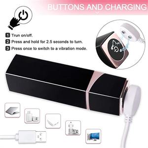 10 गति इलेक्ट्रिक छोटे कंपन शक्तिशाली क्लिटोरल उत्तेजना मिनी लिपस्टिक महिलाओं के लिए - Product Image 5