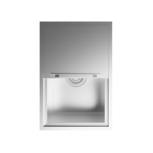 Bac à glace encastrable commercial en acier inoxydable de 18"<span class=keywords><strong>L</strong></span> x 12"W x 14.5"H avec couvercle coulissant pour cuisine extérieure et bar - Product Image 3