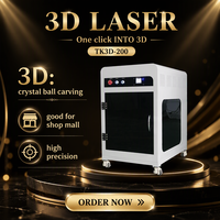 Nouvelle machine de gravure laser YAG 3D sur cristal photoacrylique, prise en charge DXF, CNC haute vitesse de table pour gravure sous-couche
