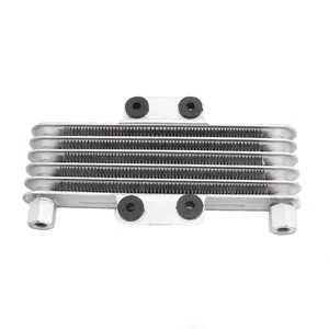 Universal Motorcycle Engine Oil Cooler 5 Row Cooling Radiator Replacement Fit for 125-250CC most motorcycles