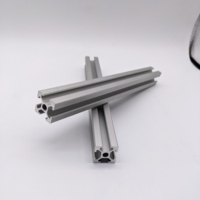 Profils d'extrusion en aluminium noir 20x20, profil en aluminium à fente en T 2020, profil en V