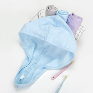 หมวกคลุมผมอาบน้ำผู้ใหญ่ ผ้าขนหนูเช็ดผมแห้งเร็ว ขนาด 25*65 ซม. ผลิตจากใยไผ่ เป็นมิตรกับสิ่งแวดล้อม ซึมซับน้ำได้ดี หนา แข็งแรง - Product Image 6