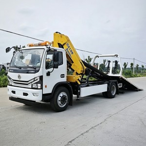 Dongfeng DFAC 4x2 Camión Grúa de Plataforma Plana de 5 Toneladas con Grúa Articulada, Camión de Recuperación de Plataforma Deslizante de Alta Calidad - Product Image 5