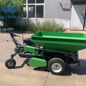 Self-Powered 8HP Gearbox <b>Walk</b>-Behind Fertilizer & Manure Broadcast Spreader 0.75m Capacity Orchard Farm Use <b>Machine</b> - Product Image 6