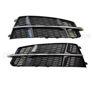 Cache de phare antibrouillard avant pour Audi A6 C7 S-Line S6 2015-2018, style nid d'abeille, pour grille inférieure de pare-chocs avant - Product Image 3