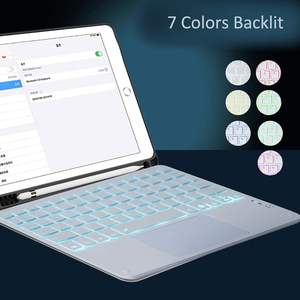 Teclado Inalámbrico Recargable Portátil Delgado de 78 Teclas de Plástico con Retroiluminación y Panel Táctil - Product Image 5